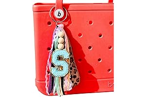 Custom Initial with Wooden Beads Pastel and Leopard Tassels!! Key Chain Tassel, Bag Accessories