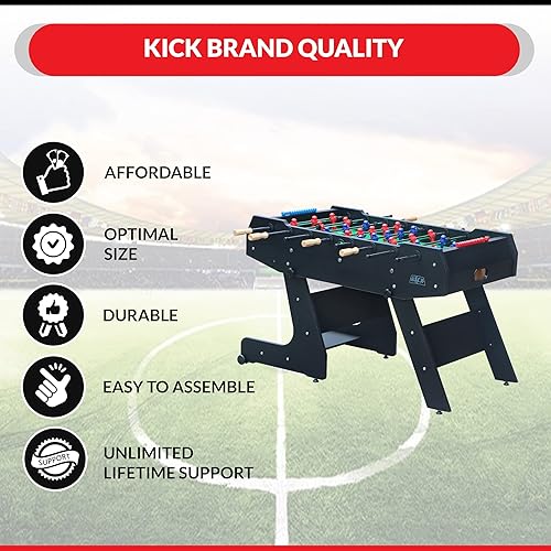 Miniatura 8 de KICK Majesty - Mesa de futbolín plegable de 55 pulgadas