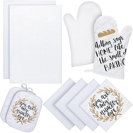 Sublimation Pot Holders: 10-Piece Suite for Kitchen Excellence