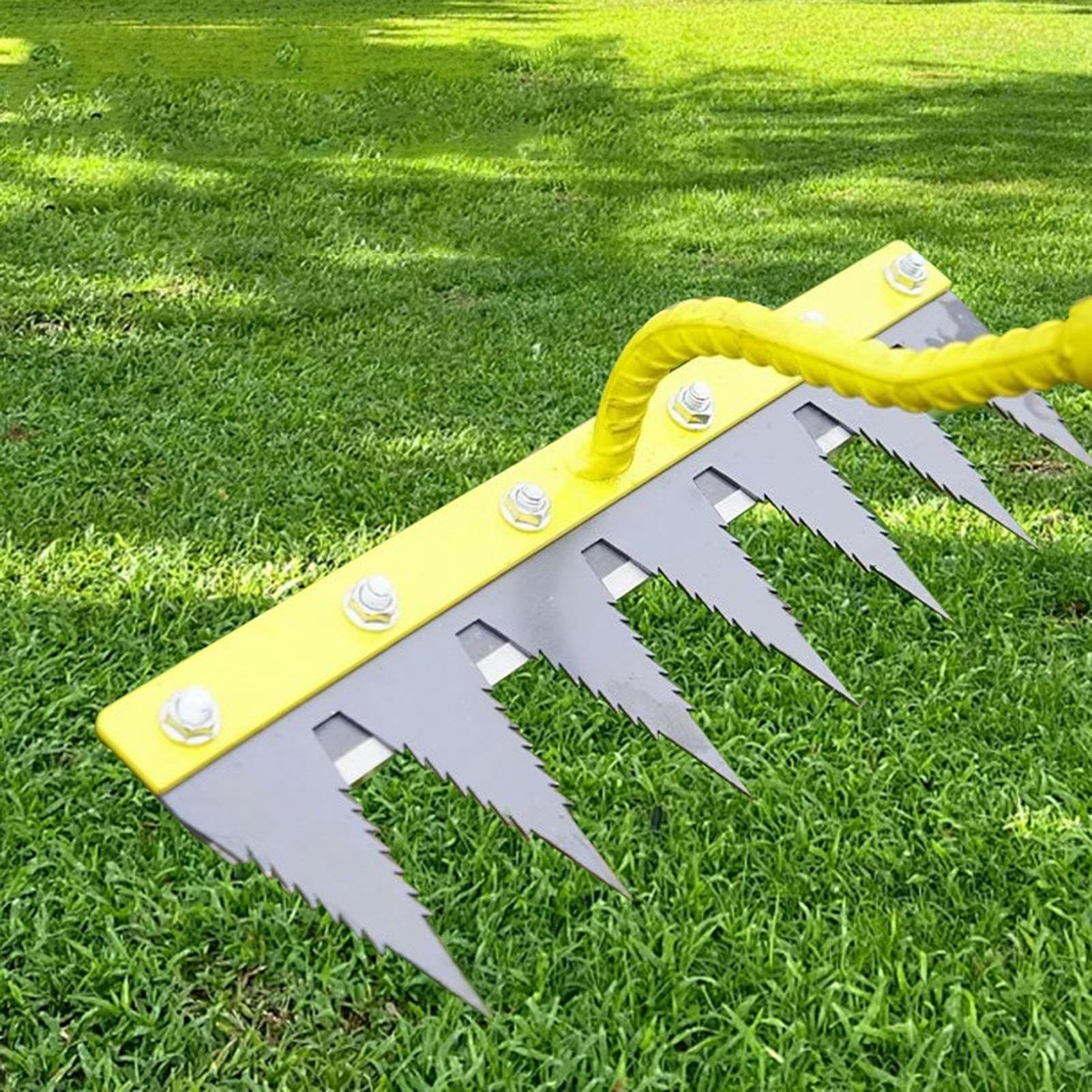 Rastrello per la rimozione delle erbacce Rimuovi erbacce livellante e | Strumento estirpatore per Giardino, Prato, Cortile, Aiuola, Serra, Vivaio, Frutteto, Azienda Agricola, Esterno
