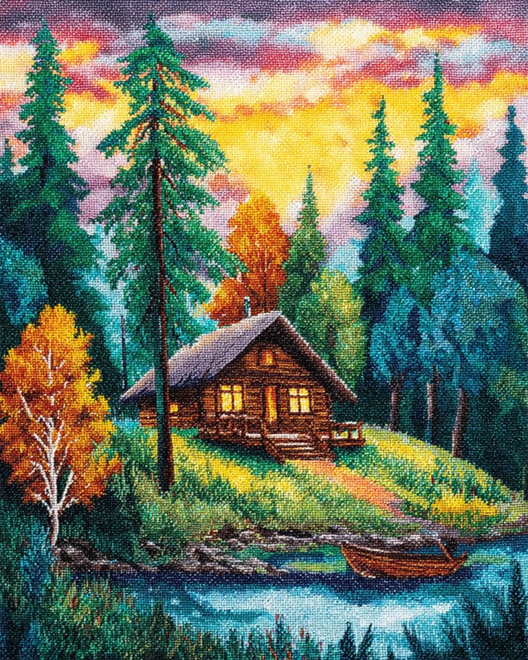 Rkflgew B Diy Ead Embroidery Kits Fantasy Forests 40X50cm