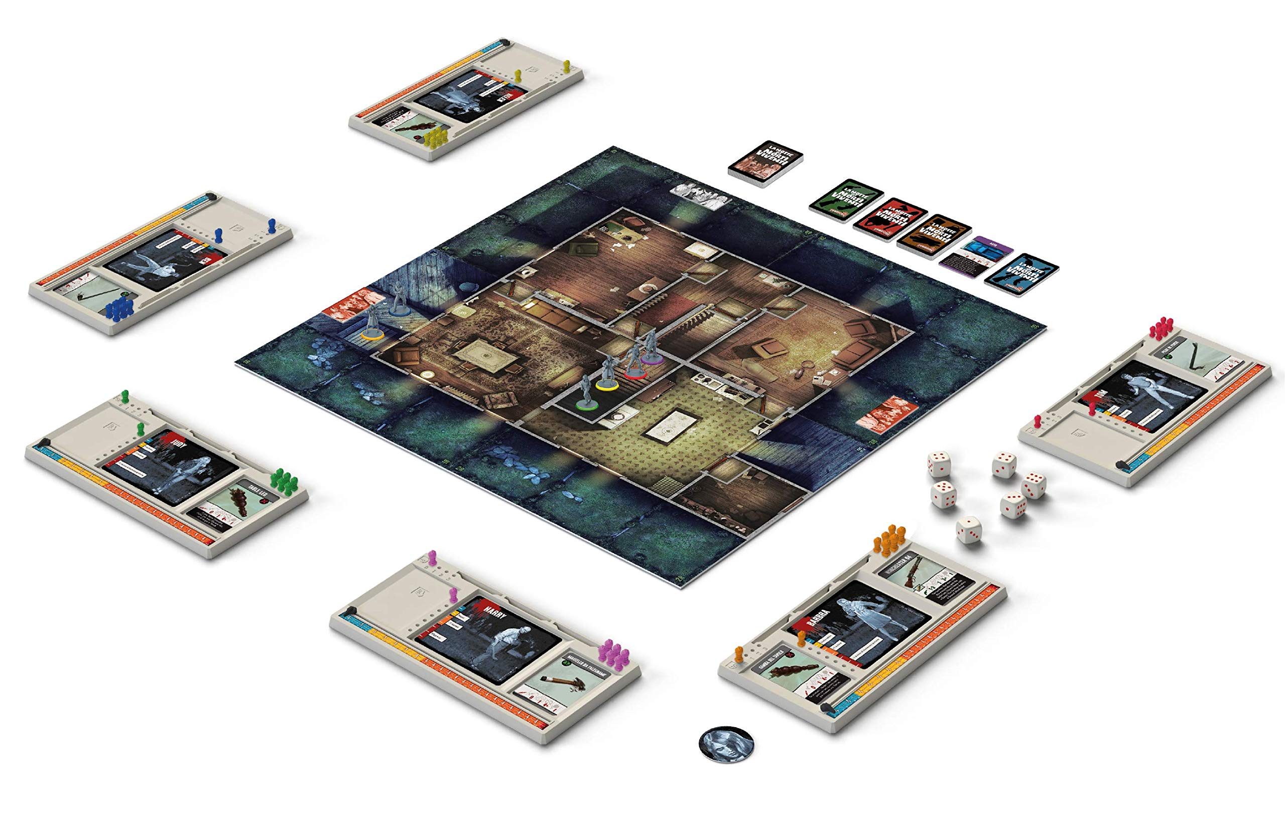 Asmodee - Zombicide: La Nuit des Morts Vivants - Jeu de Table, 1-6 Joueurs, 14+ Ans, Edition en Italien