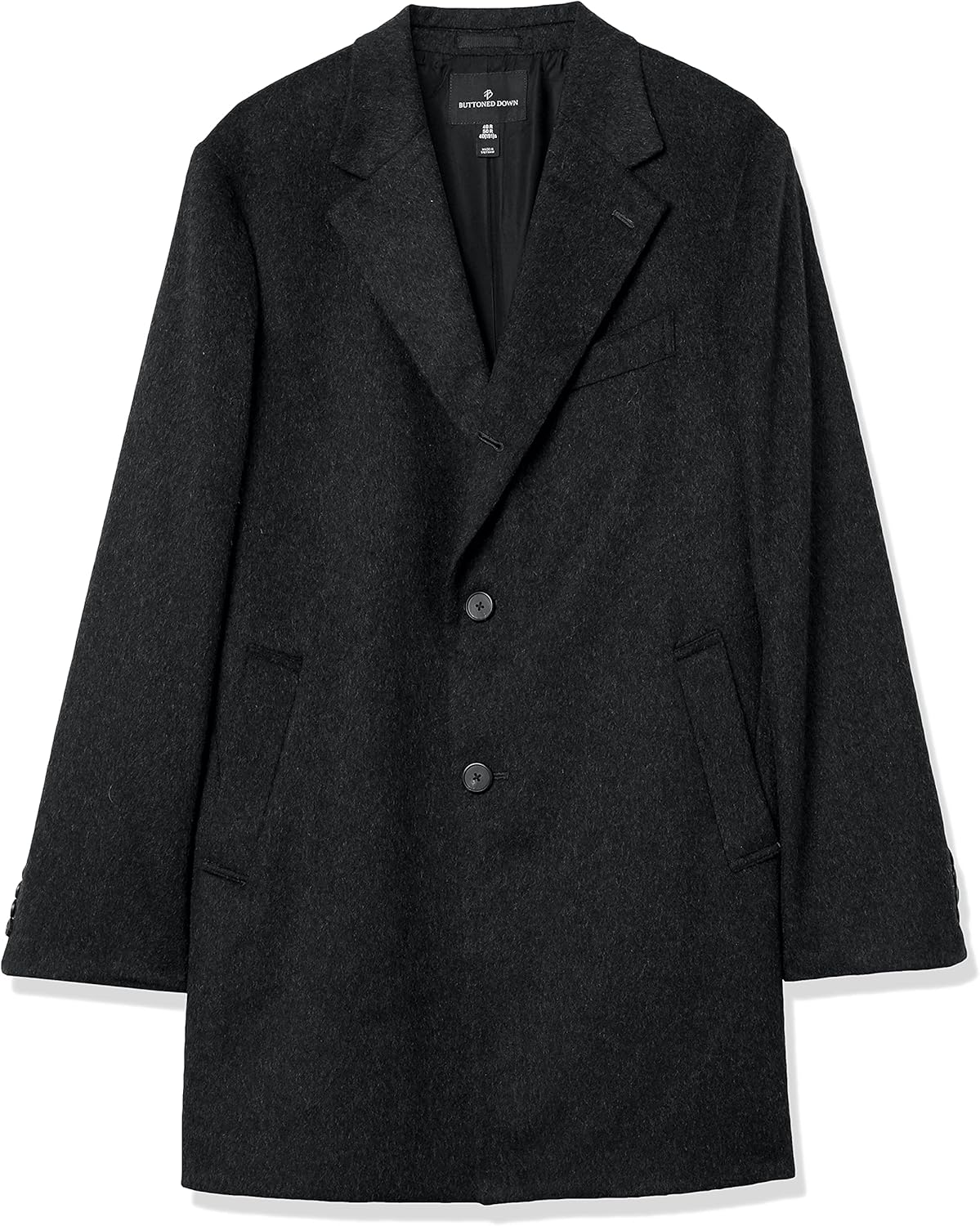 Buttoned Down Men's Italian Wool Cashmere Overcoat