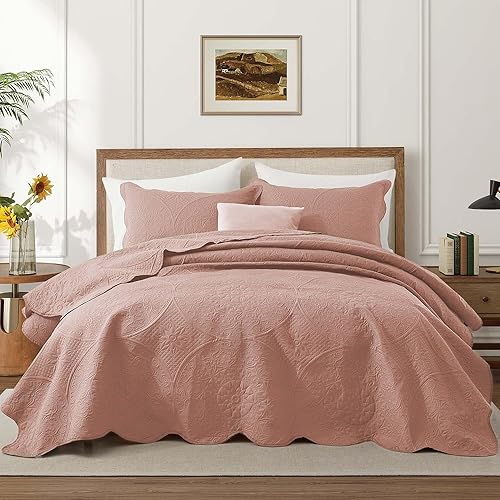 Vista 450 de IR Imperial Rooms - Juego de colcha individual (68 x 86 pulgadas) + 1 funda de almohada (20 x 26 + 2 pulgadas), 2 piezas, ligera, reversible