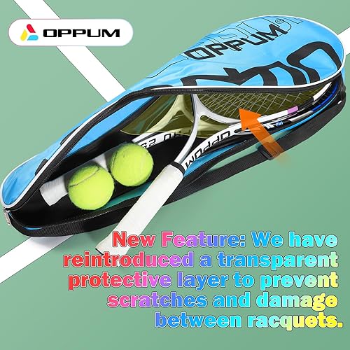 Miniatura 5 de Raqueta de tenis para niños (paquete de 2), tamaños de 16 a 25 pulgadas. Diseñada para niños de 2 a 14 años. Equipo asequible y duradero para