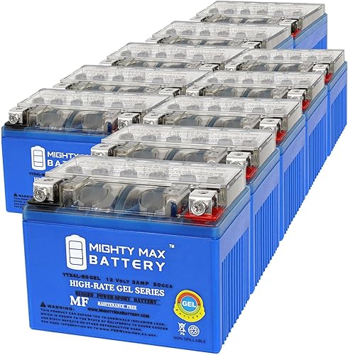 Mighty Max Battery YTX4L-BSGEL 12V 3AH GEL - Batería de repuesto compatible con Yuasa KTM 450 XCR-W 08-10 Pack