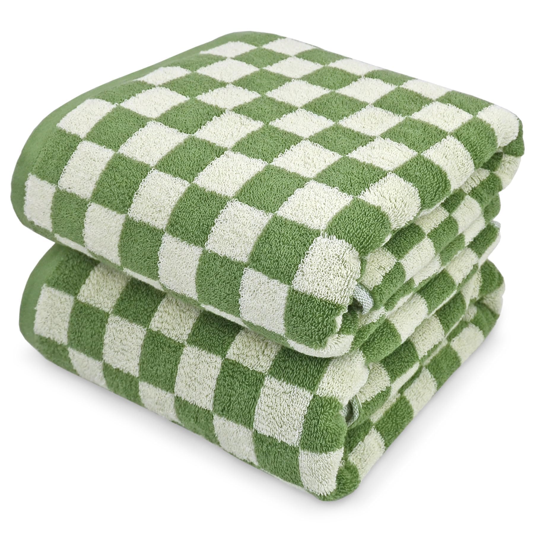 Jacquotha Bath Towels Set of 2 - Luxury Cotton Bathroom Shower Towels Body 55 x 27 5 Absorbent