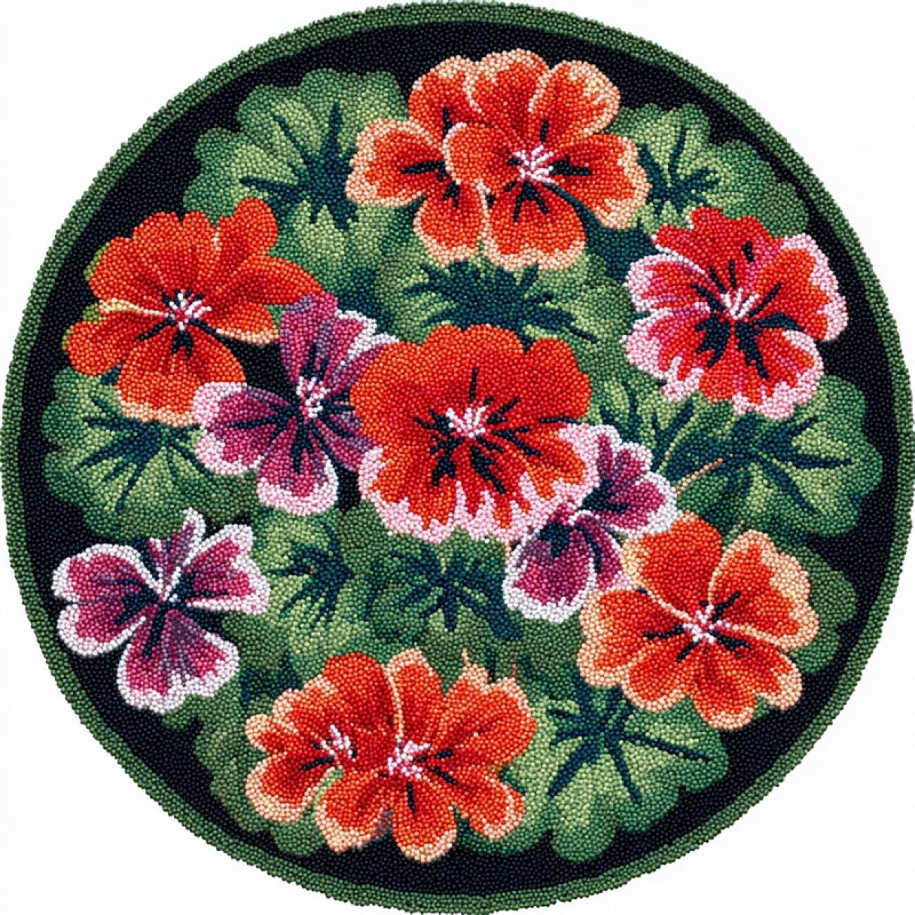 Kitquiver Tapestry Kits for Adults Colorful Flowers 80x80cm