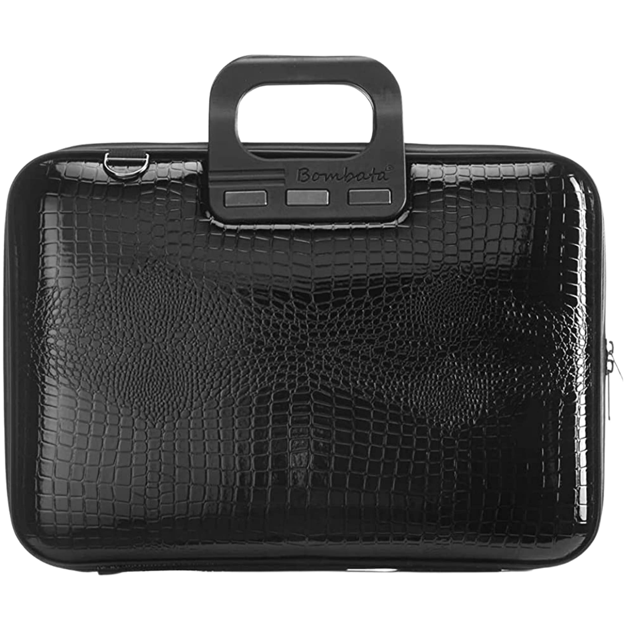 Bombata Shiny Cocco - Mallette pour ordinateur portable - Sac à bandoulière - Noir Nero 15.6"-16"