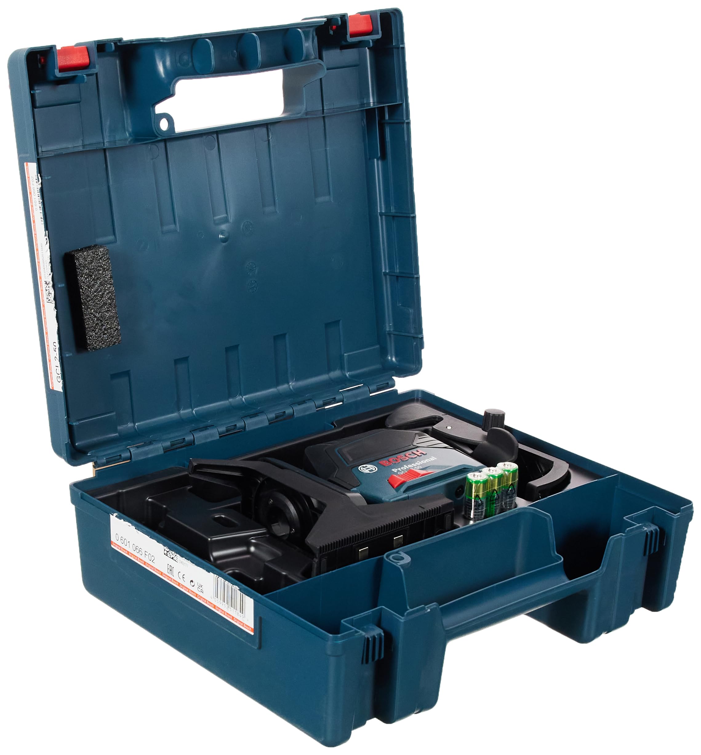 Bosch Professional GCL 2-50 Çizgi Lazer (15m Çalışma Alanı [Alıcı ile 50 m], 3 x AA Pil, IP 54 Toza Karşı Koruma Sistemi, Kırmızı Lazer, RM1 Tutucu, Takım Çantası)