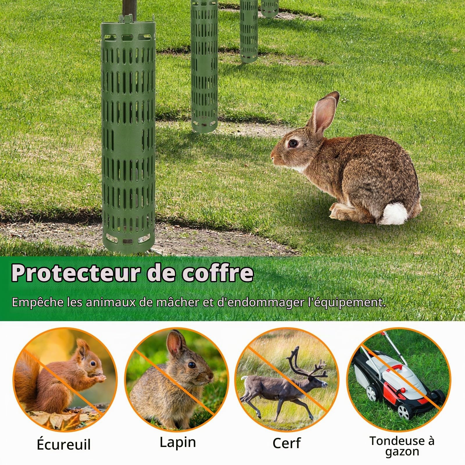 12 Pièces Protecteur de Tronc d'arbre, 37 x 25 cm Réglables en Plastique D'écorce d'arbre Protecteur Maille de Pépinière Extensible Protections de Tronc d'arbre pour Protéger Les Arbres