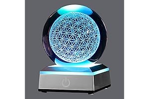 3D Flower of Life Crystal Ball: A Luminous Gateway to Chakra Healing