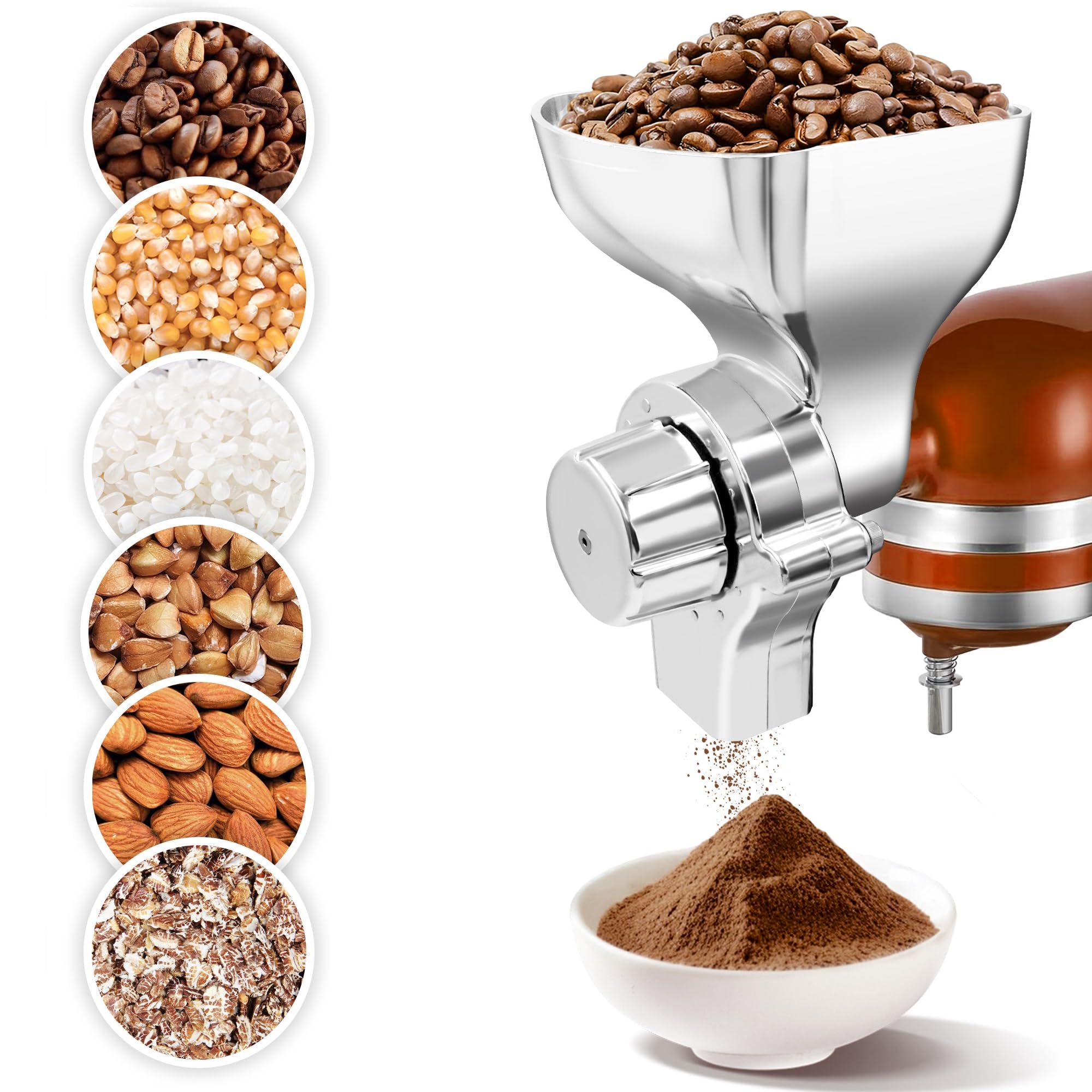 KitchenAid ミル アタッチメント スタンド ミキサー Amazon | Jooke メタルグレインミルアタッチメント KitchenAidスタンド