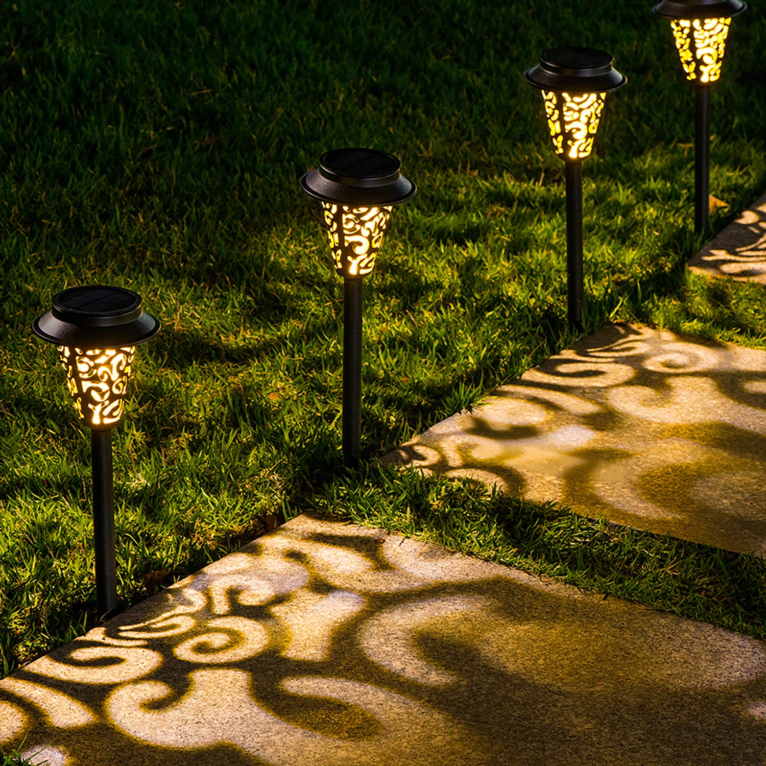 LeiDrail Solar Pathway Lights Outdoor 