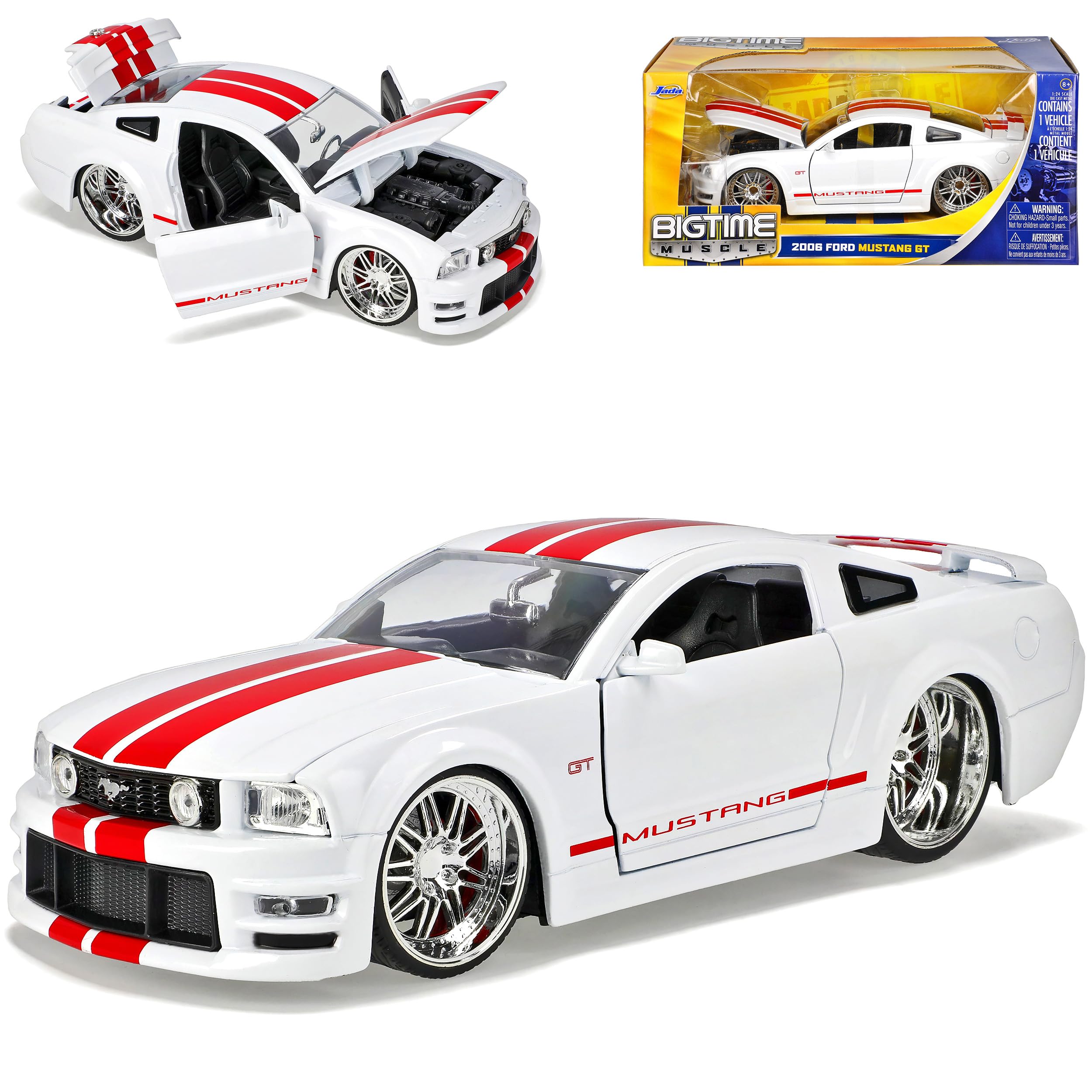 Ford Mustang V 1. Generation Shelby GT-500KR Weiss mit Roten