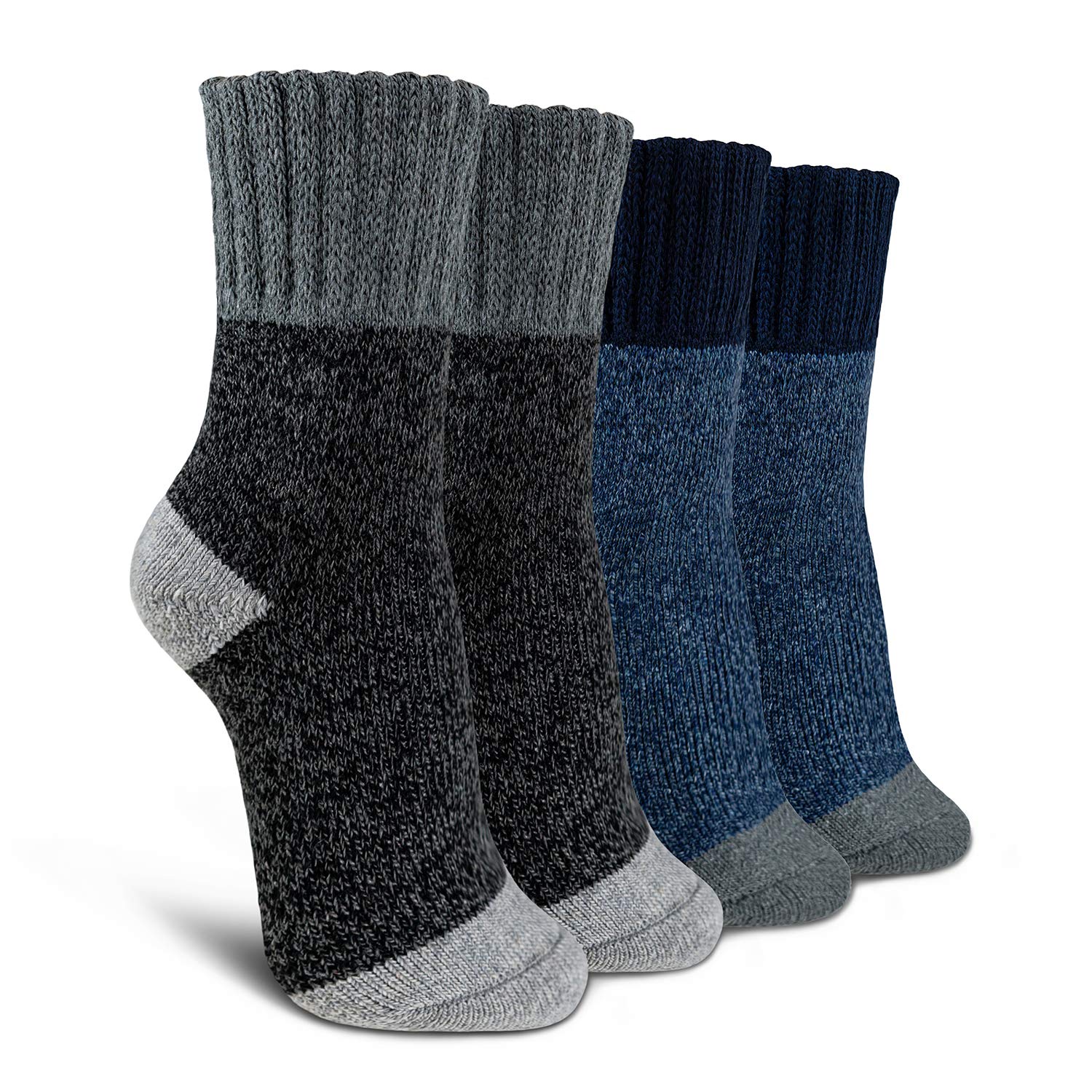 Time May Tell Womens Merino Wool Socks Thick Knit Warm Cushion Wool-Socks-for-Women 2/3 Pack