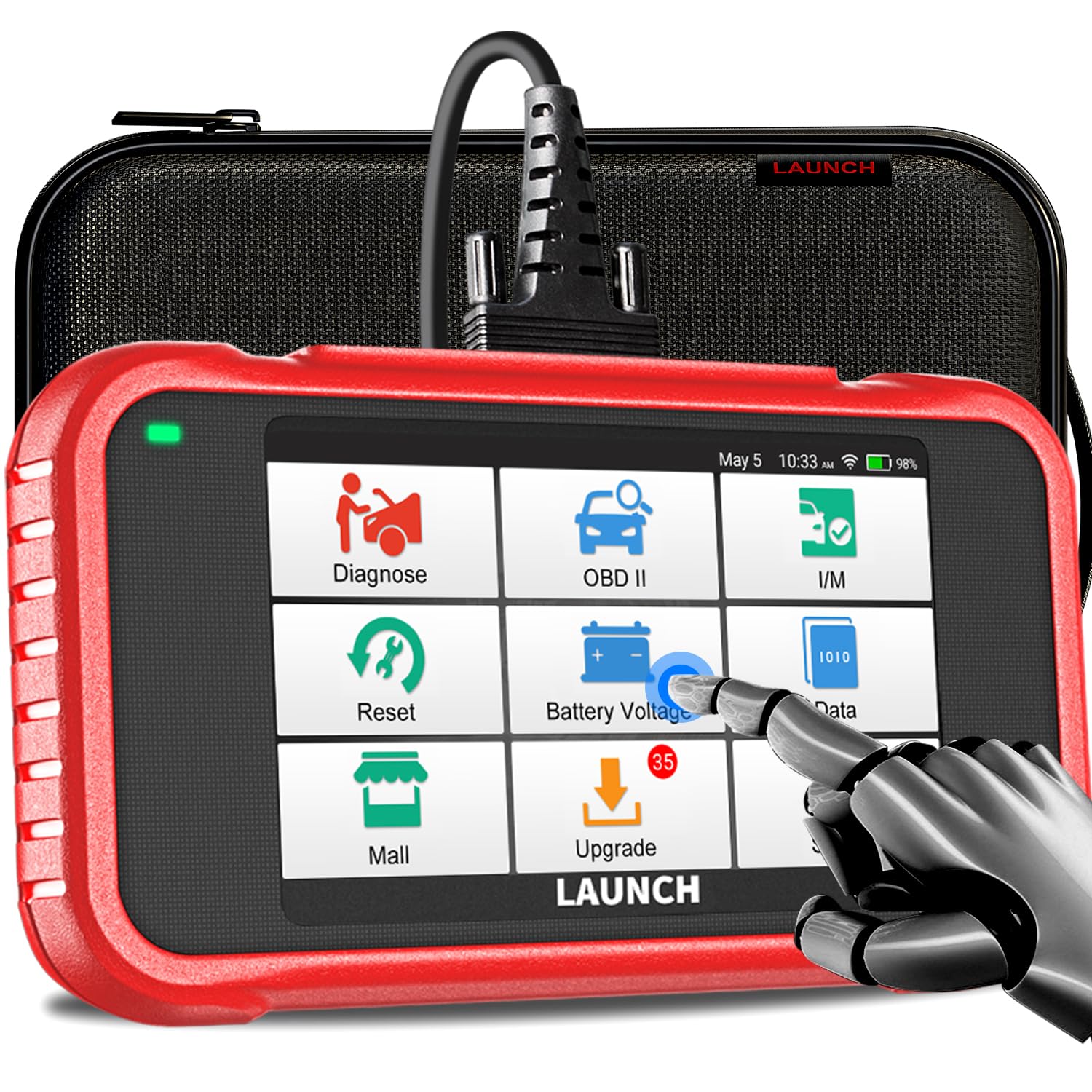 LAUNCH CRP129E Elite 2024 OBD2 Scanner, FCA AutoAuth, 8 Resets Oil EPB TPMS S...