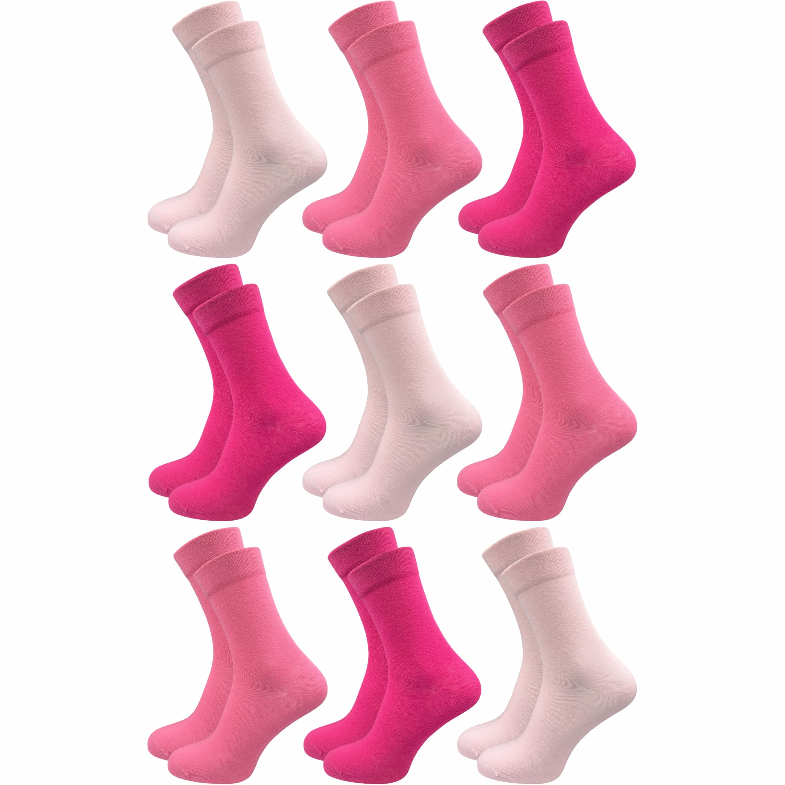 GAWILO Venensocken für Damen (9 Paar) | Ohne Gummibund & ohne drückende Naht | Socken mit Komfortbund | Weich & bequem