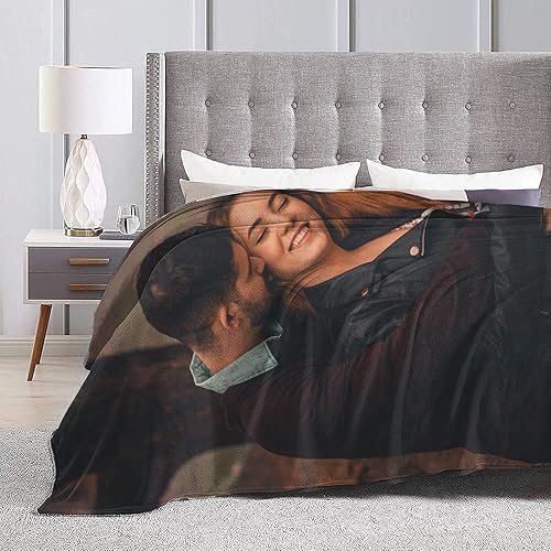 Miniatura 3 de AUPER Manta personalizada, manta personalizada de collage de fotos y texto, manta de franela con múltiples fondos para esposa, esposo e ideas de