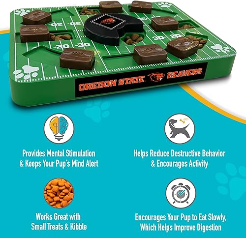 Miniatura 4 de Pets First NCAA Oregon State Beavers - Juguete de rompecabezas para perros, juguete interactivo para perros, rompecabezas para perros