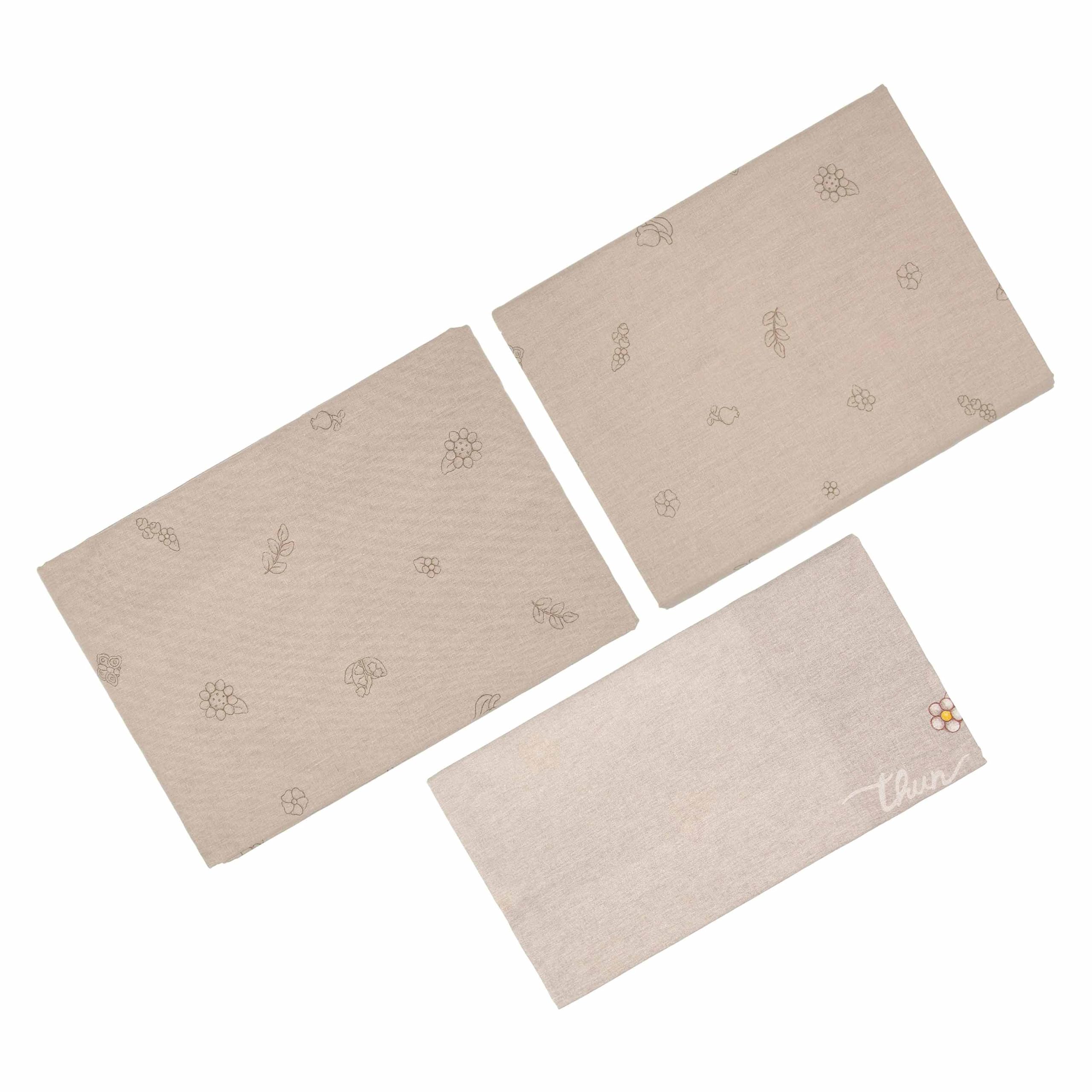 THUN - Country Line Bed Linen Set - Small - 100% Cotton