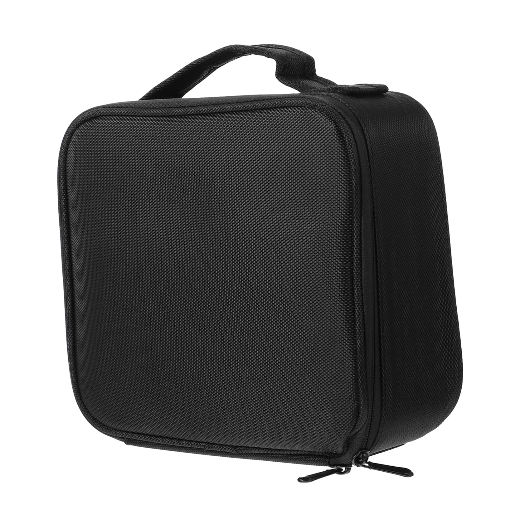 Trousse à Maquillage de Voyage Noire en Nylon, Format Portable