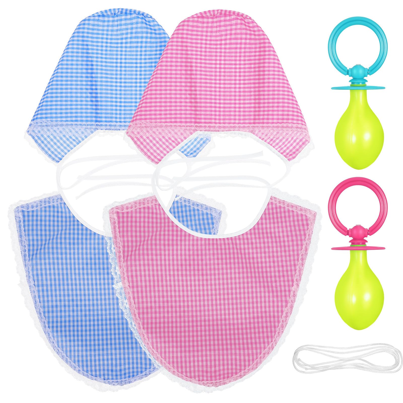 VALICLUD Disfraz de Bebe Adulto 2 Juegos de Gorro y Chupete para Fiestas y Eventos, Accesorios para Bebés Diseño Llamativo y Durabilidad Prolongada