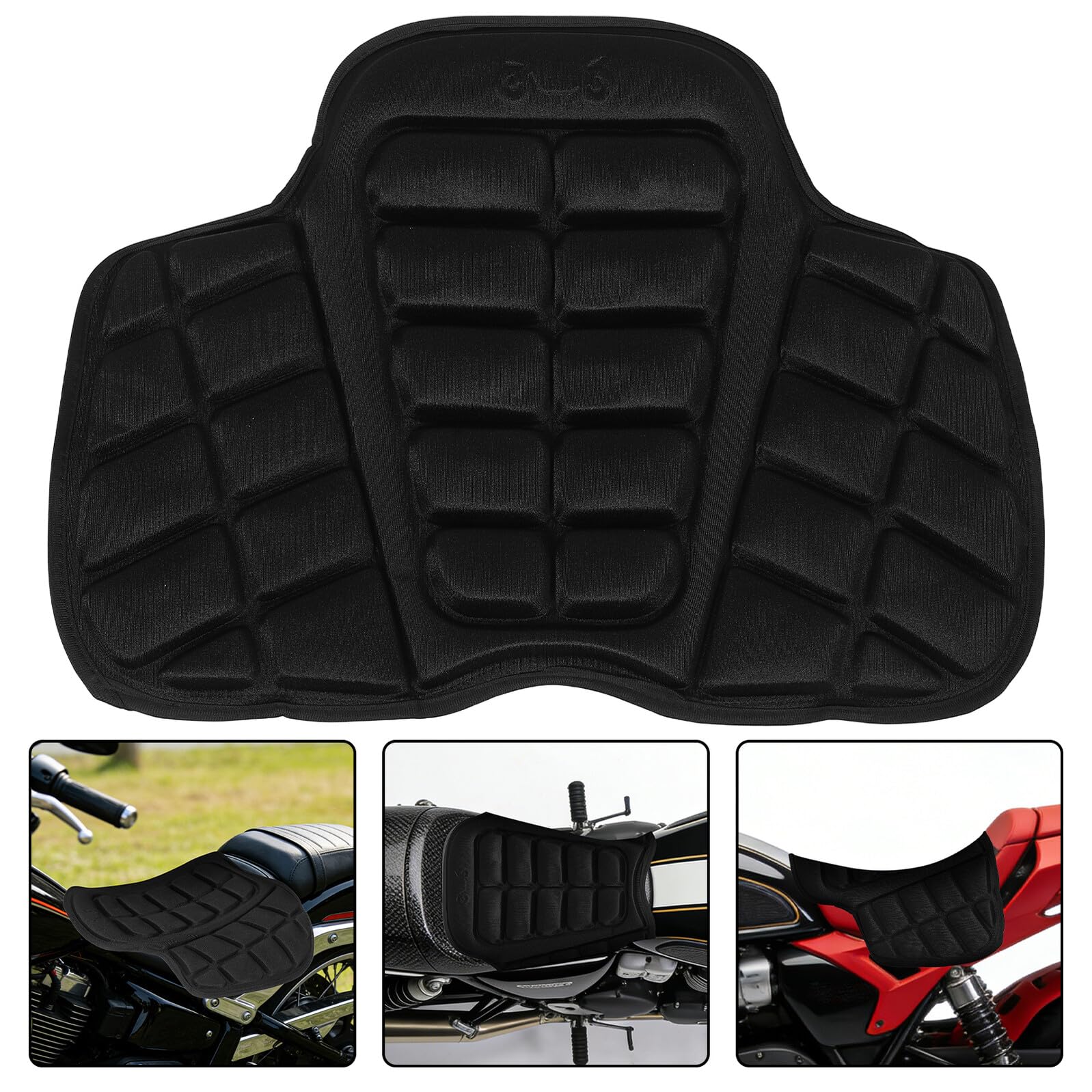 Coussin de Selle Moto Housse de Selle pour Scooter Coussin Amortissant pour Vélo Électrique Protection Thermique Absorption des Vibrations S Adapte Facilement