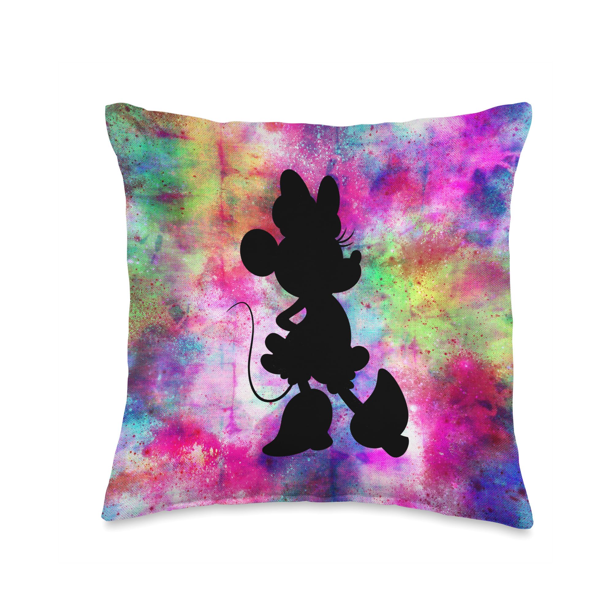 Coussin Minnie Mouse tie dye pour soulager le dos et décorer le lit