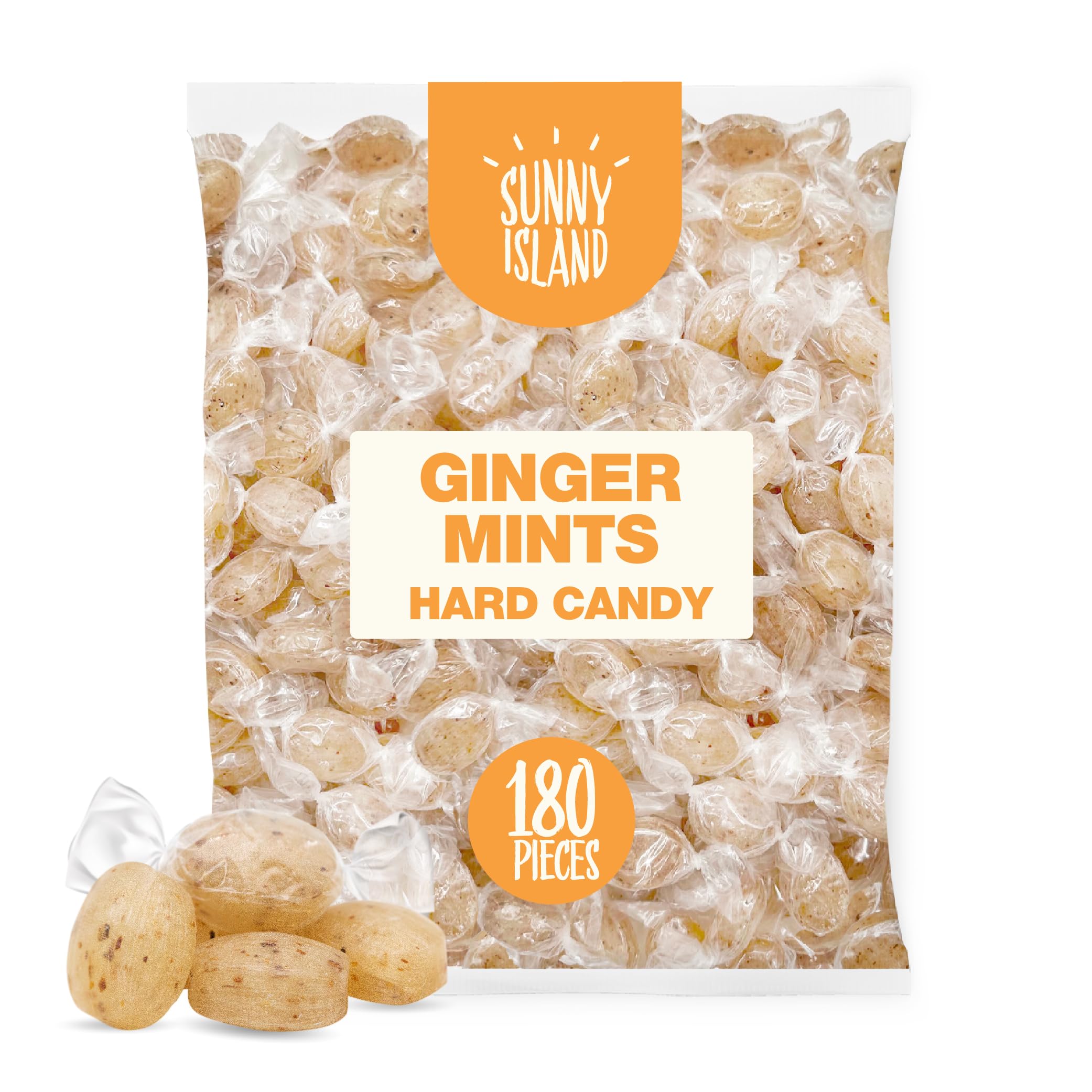 Ginger Mints Hard Candy | 2-Pound Bag | Old Fashioned Soothing Candies | Abou...