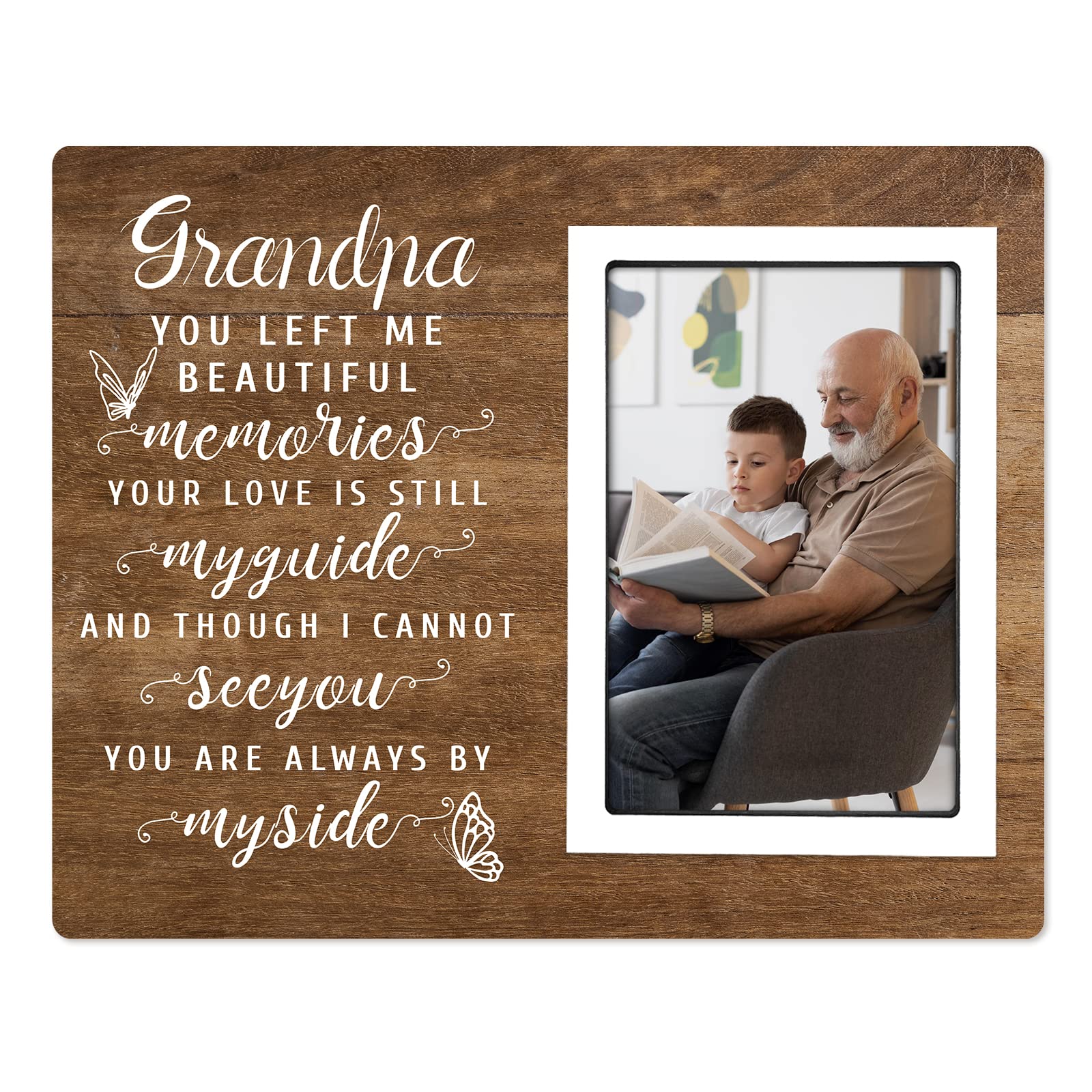 SteadStyle Memorial Picture Frames - Memorial Gift for Loss of Grandfather - Sympathy Gifts for Loss of Grandpa - Bereavement/Remembrance/Condolence Gift,Fits 4x6 In Photo