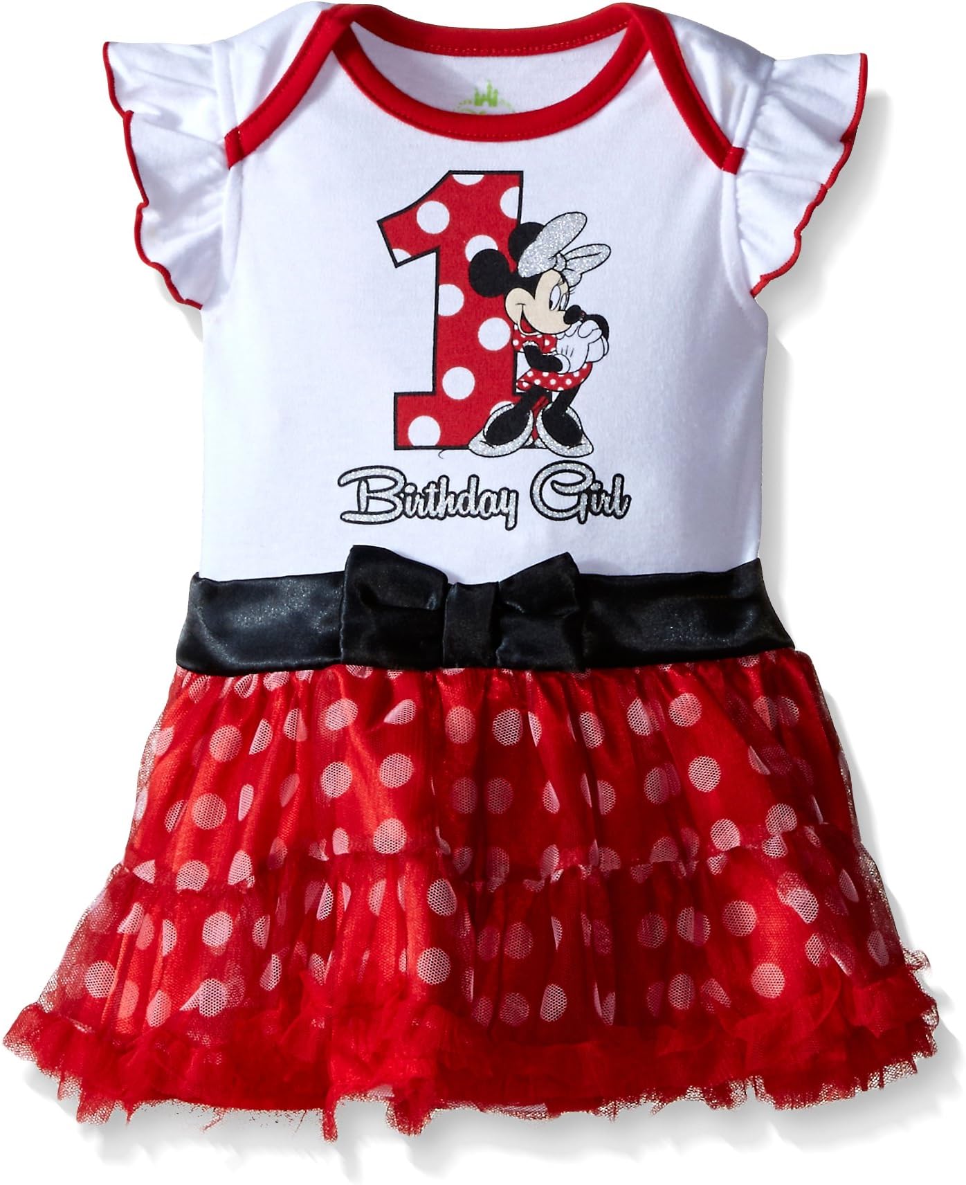 Disney Baby-Girls Infant Minnie Mouse First Birthday Dress