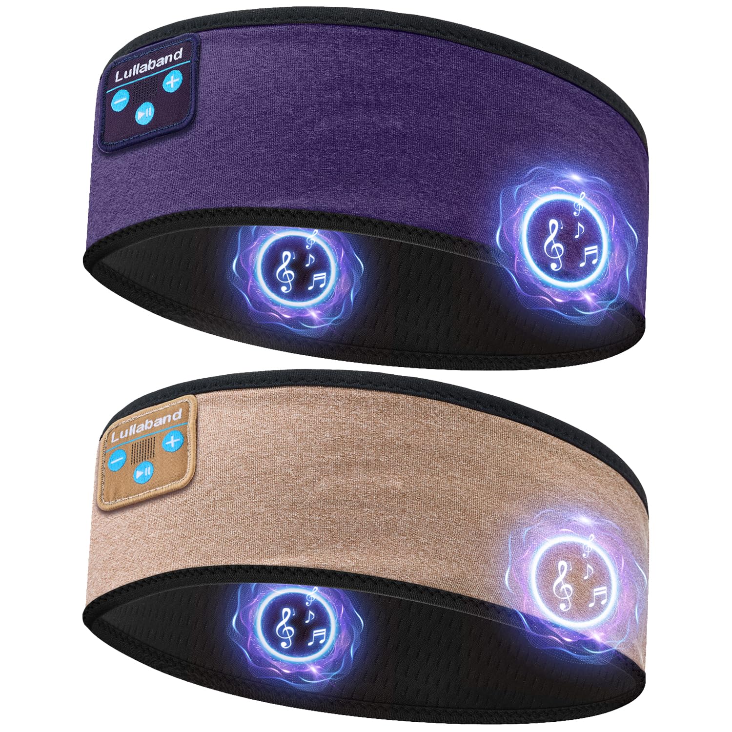 Lullaband Sleep Headphones Headband, Ultra-Long Play Time Sleeping Headphones with Built in HD Hi Fi Speakers, Perfect for Sleep, Workout, Yoga, Travel, Meditation