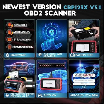 LAUNCH CRP123X V3.0 Elite ABS S*R~ Engine Transmission Car Diagnostic Tool