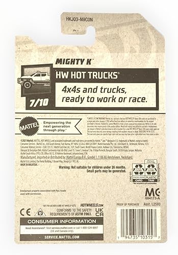 Miniatura 2 de Hot Wheels Mighty K, HW Hot Trucks 710 rojo 214250