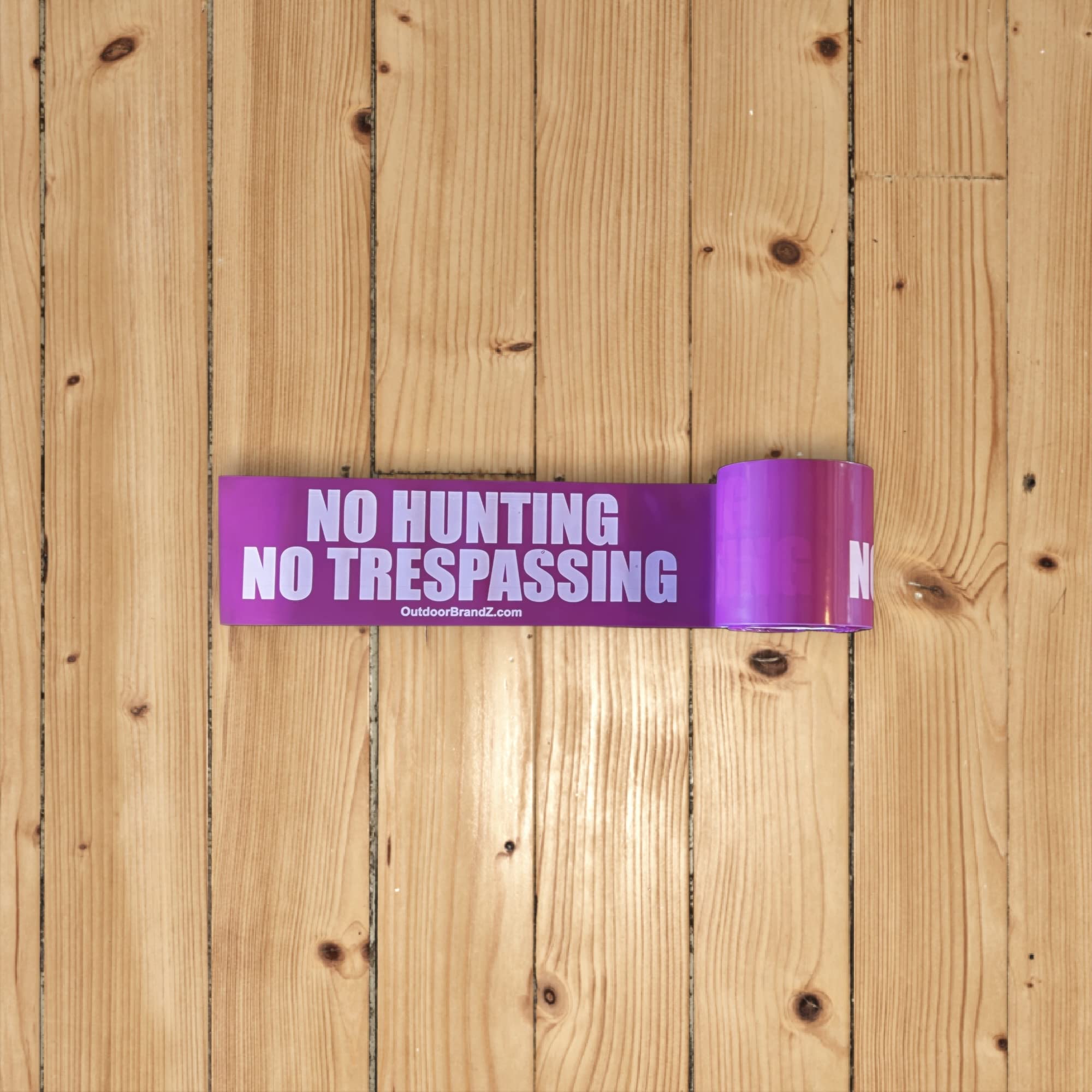 Amazon.com: Purple No Hunting/No Trespassing Tape 4