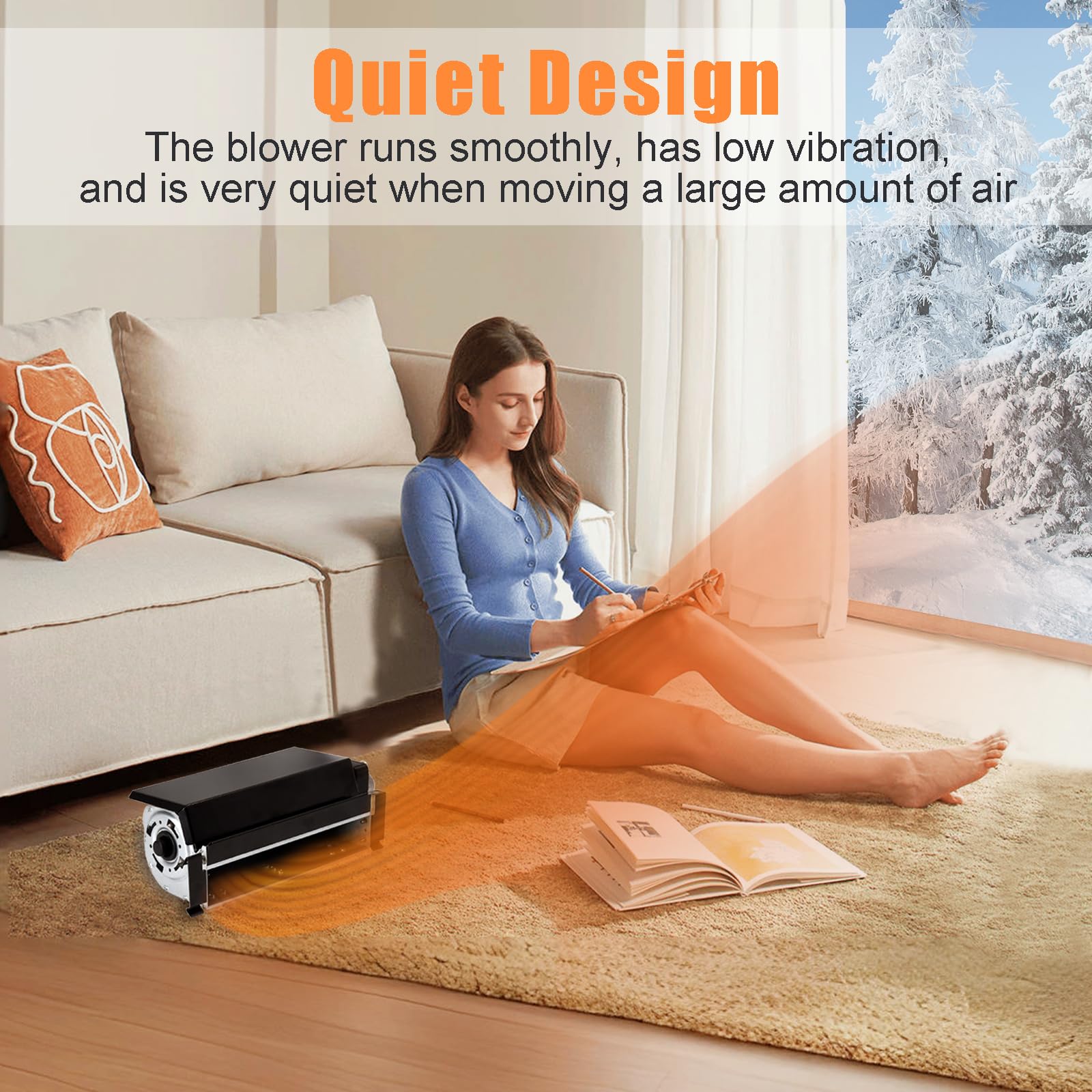 FIB100 Fireplace Blower Fan Kit Compatible