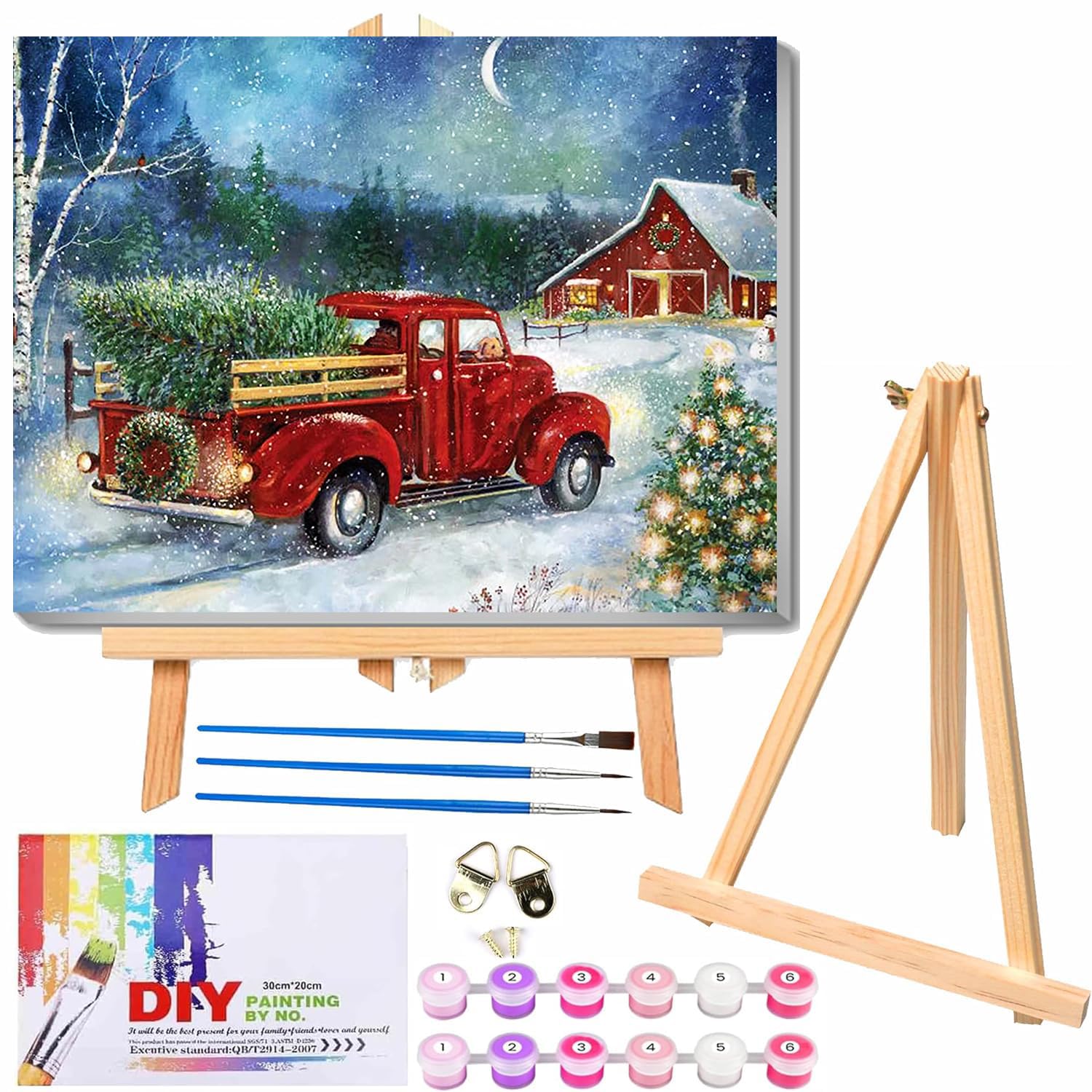 Kit De Pintura Por Números De Jesús Con Marco Y Caballete – Lienzo De 8x12 Pulgadas, Pigmentos Acrílicos Y Pinceles, Perfecto Para Principiantes Y Decoración Del Hogar