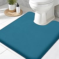 Vista 141 de Smiry Alfombra de Baño de Espuma Viscoelástica 47x24, Alfombras de Baño Extra Suaves y Absorbentes, Alfombra Antideslizante Lavable para Suelo, Gris