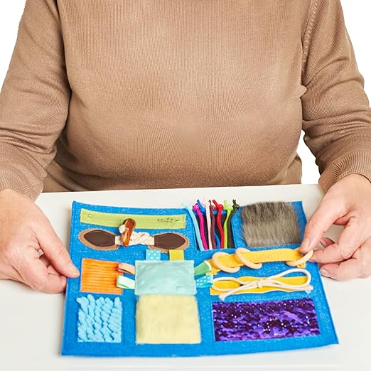 Fidget Blanket for Dementia Calming & Comforting Dementia Activities