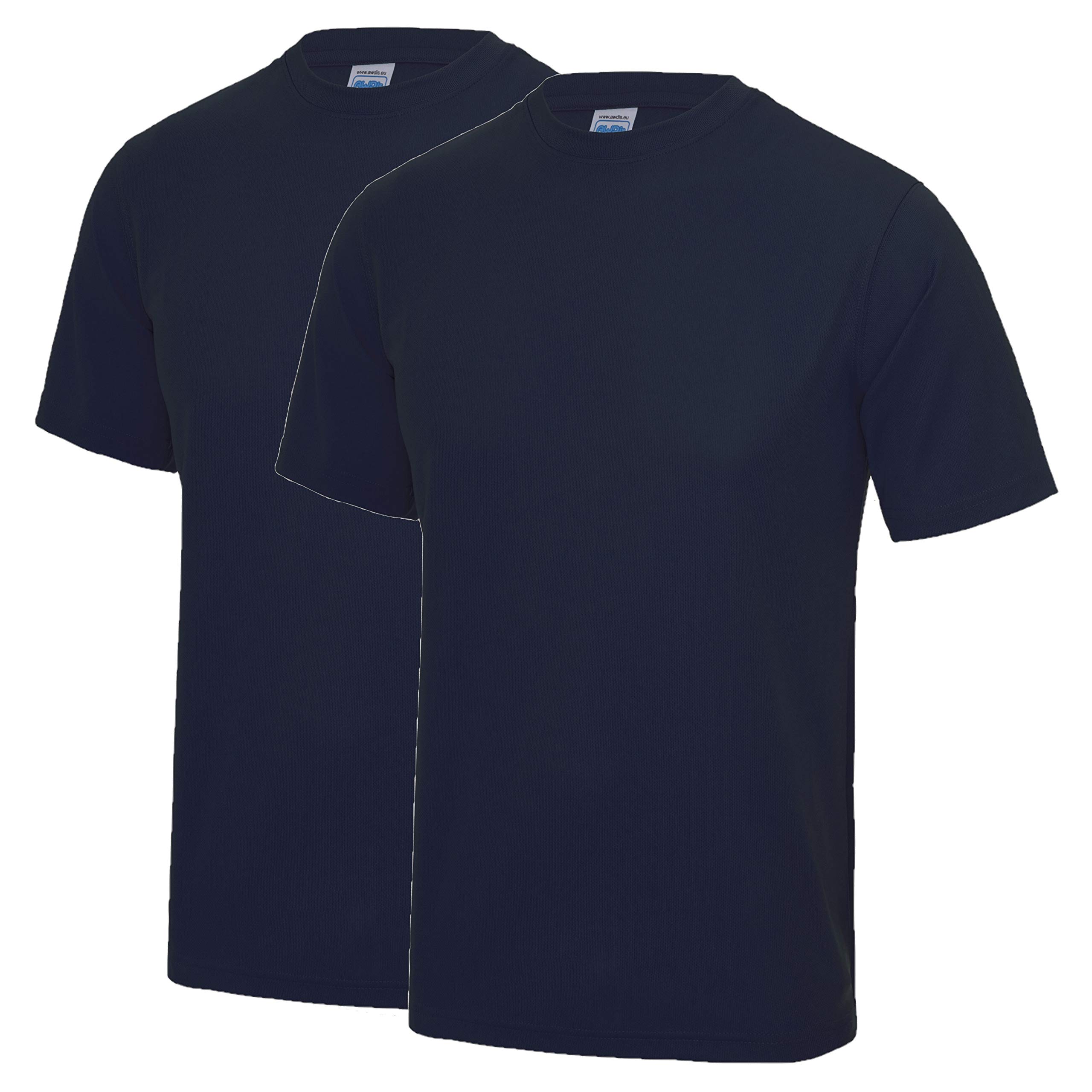AWDis Just Cool JC001 Cool T 2 Pack - French Navy - Large