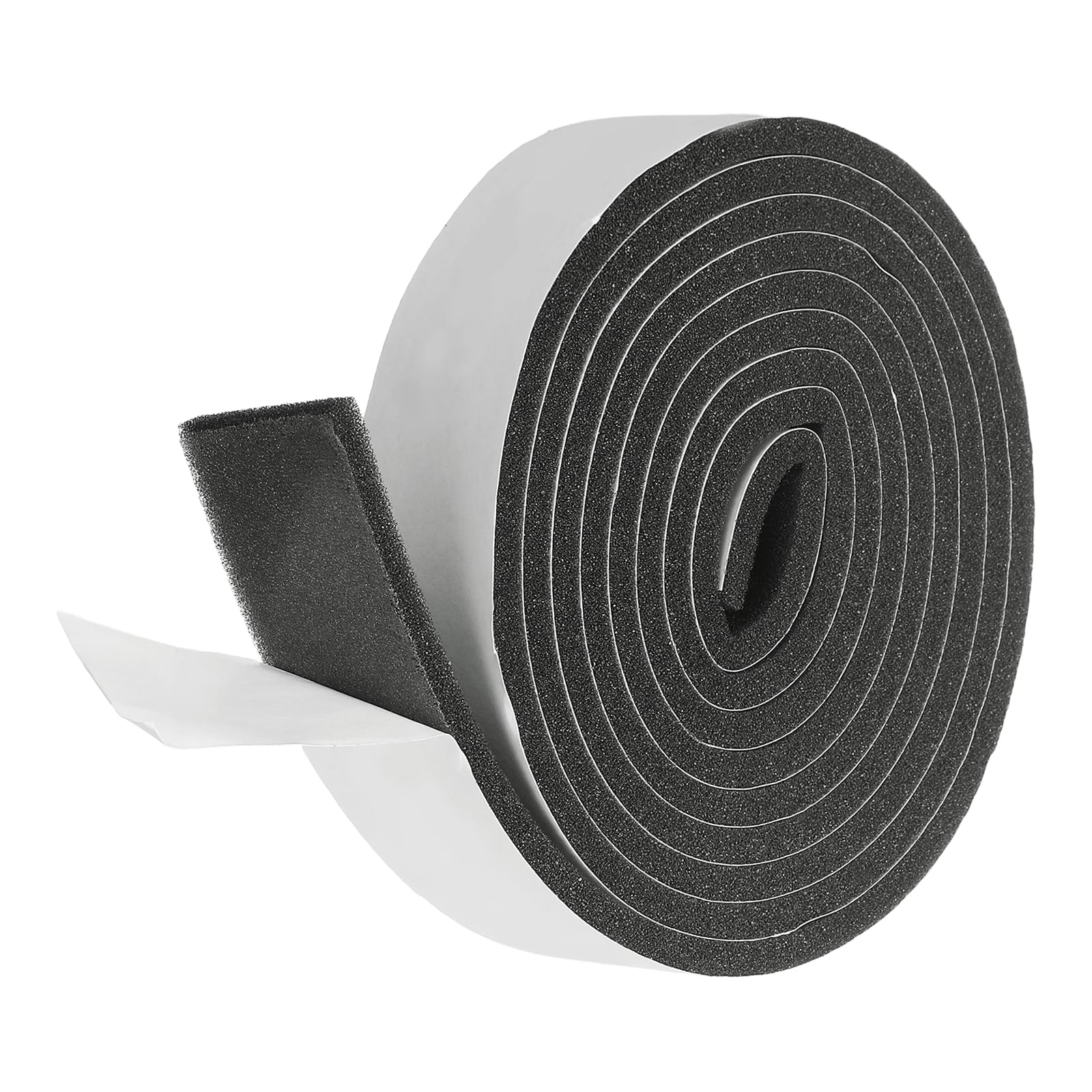 sourcing map Weather Stripping Door Seal, 30mm x 5mm Adhesive Foam Tape Seal Soundproof Insulation Strips for Door Frame Window Gaps (6.5 Feet)