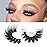 JIMIRE Faux Mink Lashes Fluffy Volume False Eyelashes Pack Dramatic Natural Look Wispy Cat Eye 18MM Fake Lashes 7 Pairs