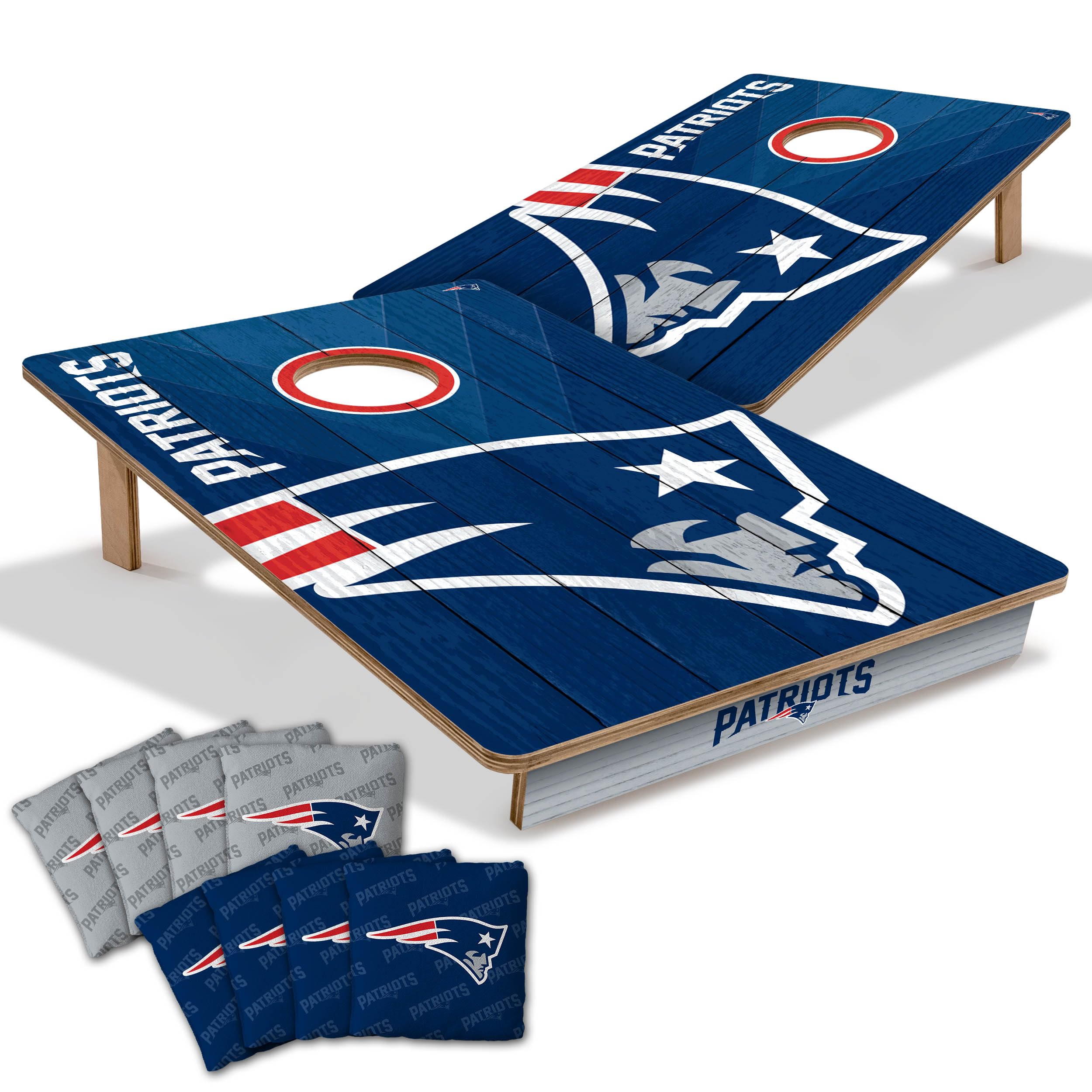 YouTheFan NFL 2’ x 3’ Wood Cornhole Game with Logo Bags