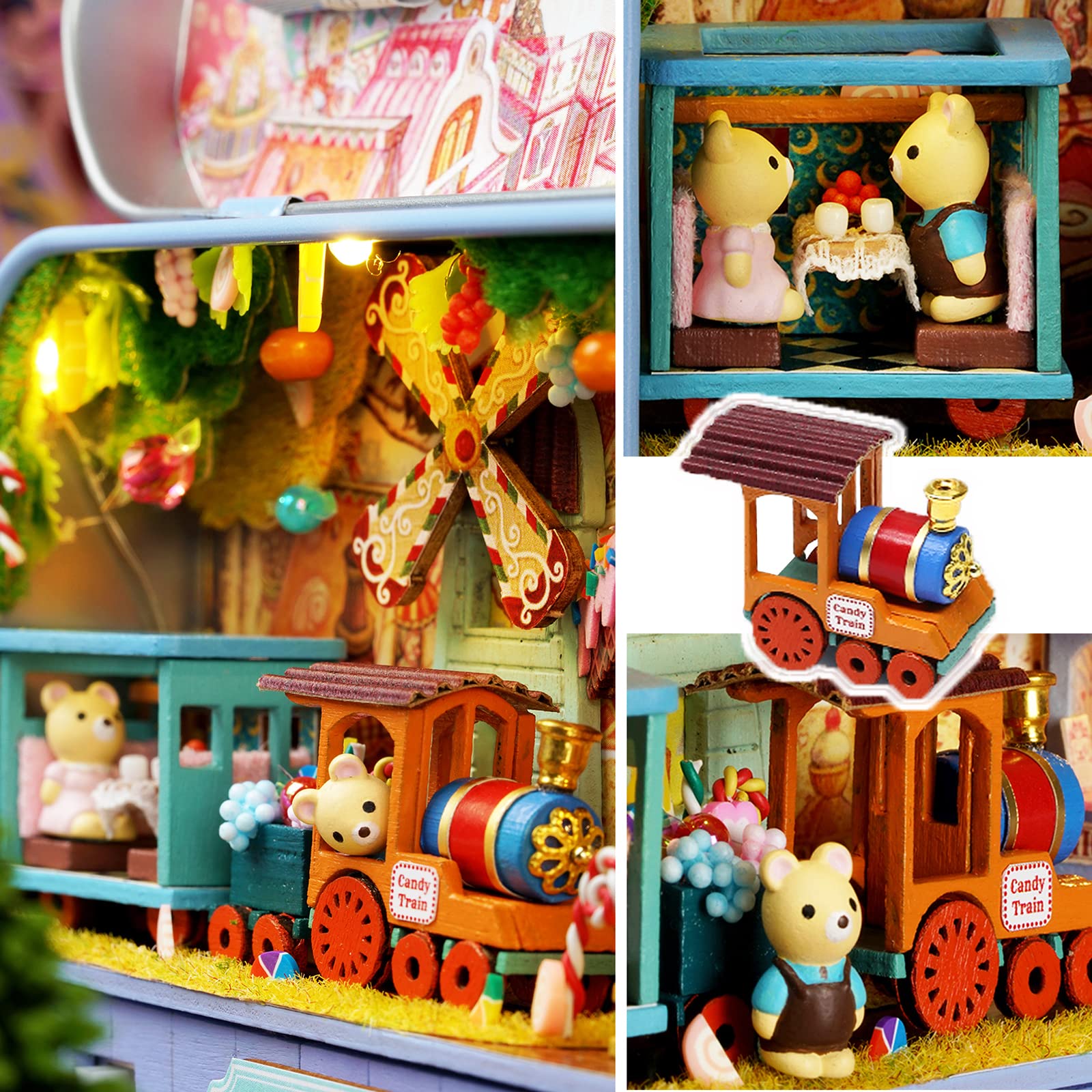 1:24 Scale Dollhouse Miniaturowe Meble Diy Zestaw Diy, Mini Tin Box Theatre Diorama Craft Set Dla Początkujących I Entuzjastów Rękodzieła (Q09)