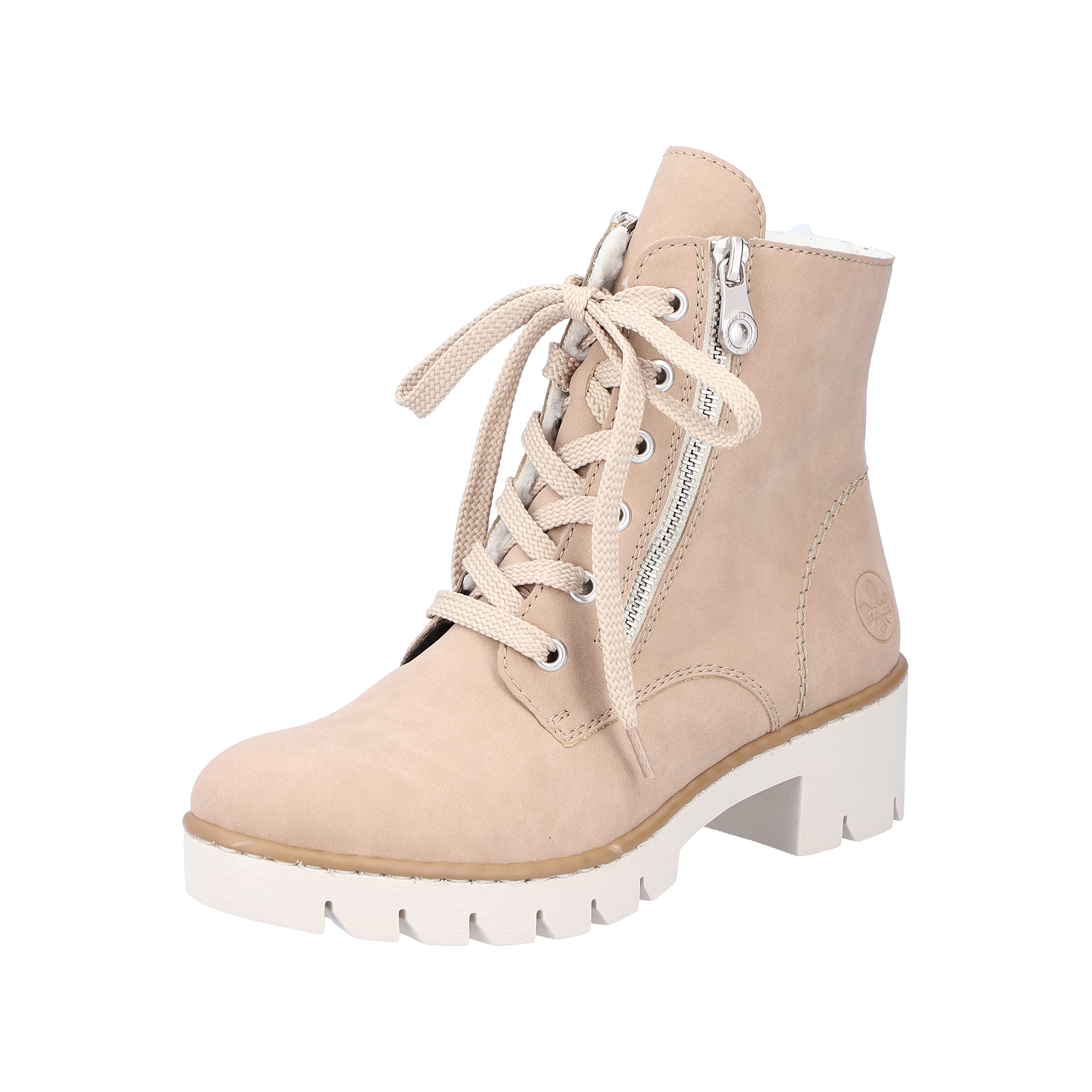 Rieker Women's X5714Biker Boots, beige, 7.5 UK