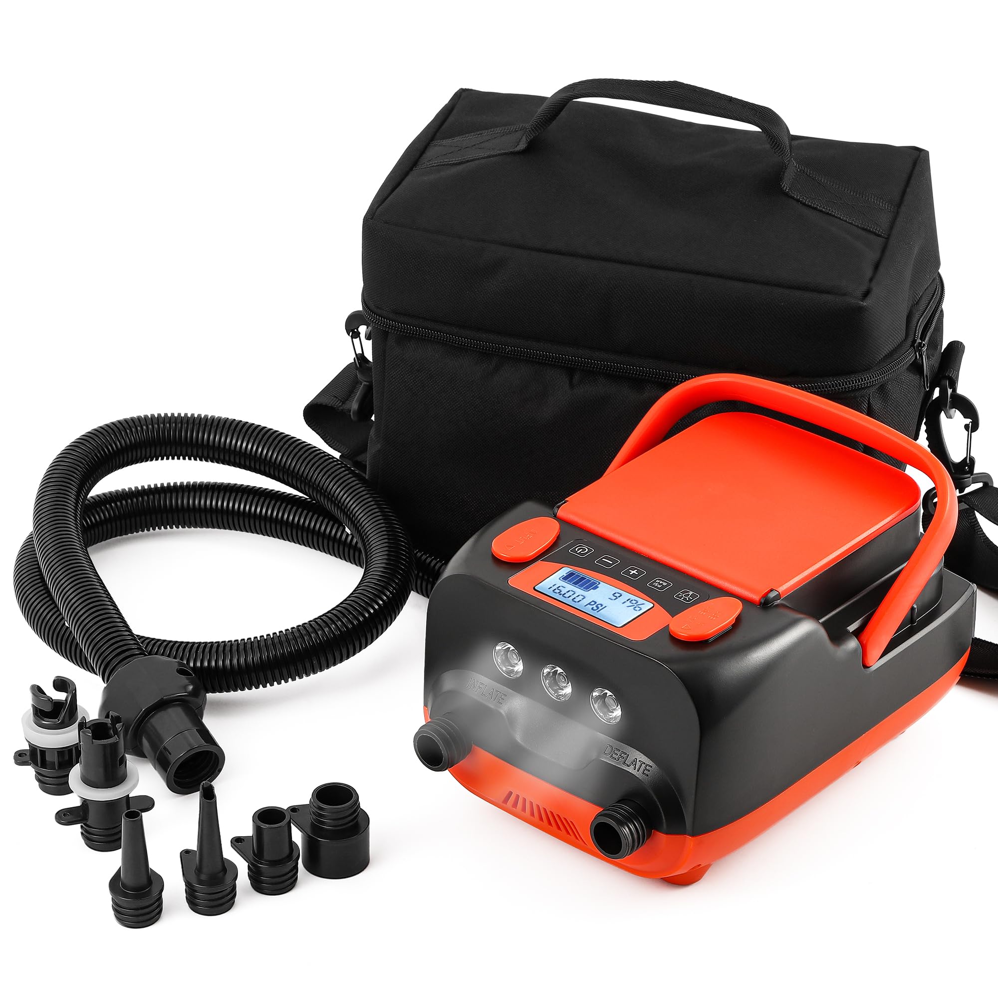 Amazon.co.jp: Bonvoisin 電動エアーポンプ 空気ポンプ DC12V