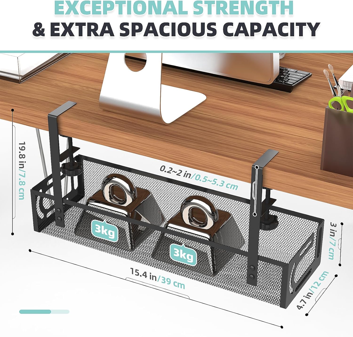 Under Desk Cable Management Tray