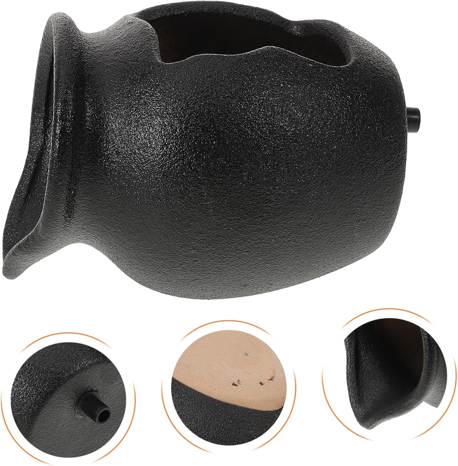 balacoo Ceramic Water Fountain Jar Decorative Indoor and Outdoor Waterfall Pot for Home and Small No Pump Included