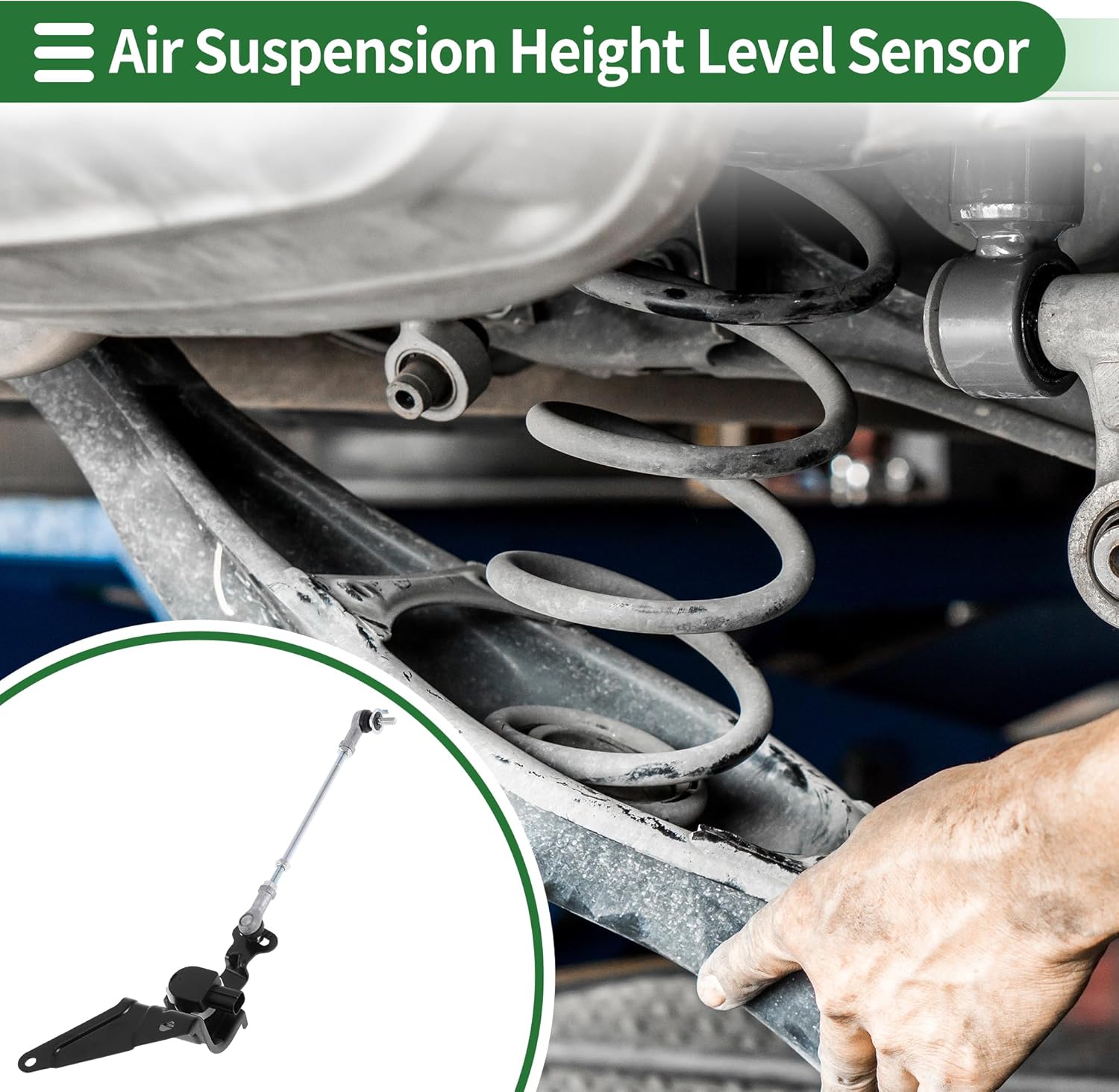 Motoforti Air Suspension Ride Height Level Sensor, Headlight Level Sensor, for Lexus IS250 2009-2015 No.8940630140 Front Left